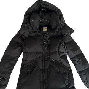 SAM. Down Puffer Matte Black Jacket - Size L